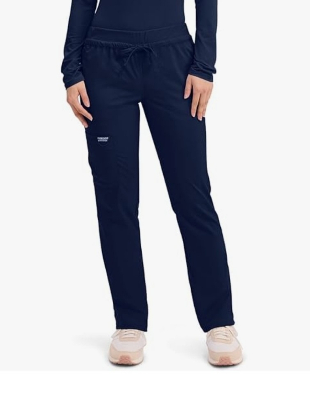 Cherokee Modern Classic Small Tall Straight Leg Pants - Navy.